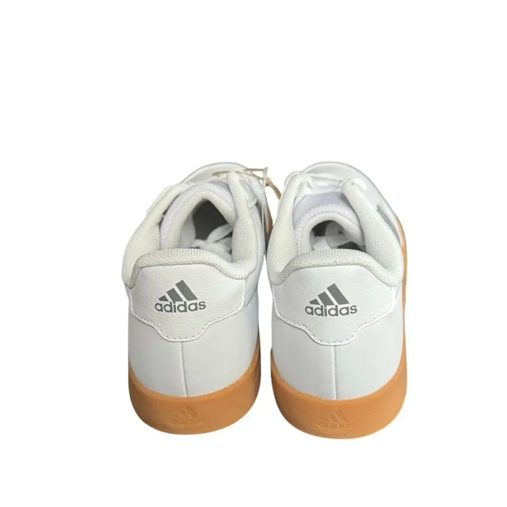 Adidas Breaknet 2.0 K White Gray Stripe Gum Sole Sneakers Youth 4.5 / Women’s 6